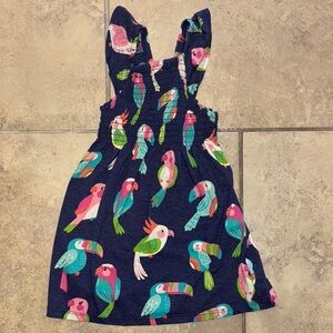Colorful Parrot Print Dress